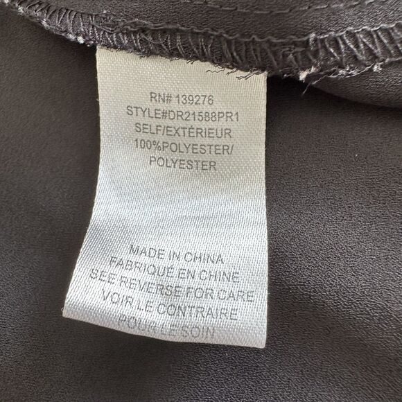 DR2 Blouse Size XXS Black V Neck Cap Sleeves Casual Business Workwear - Picture 5 of 8